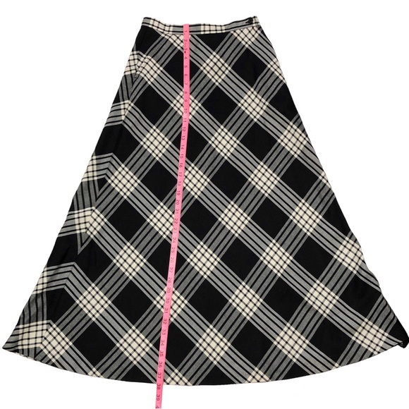 Vintage 90’s Ralph Lauren Plaid Wool Maxi Skirt - Picture 13 of 14